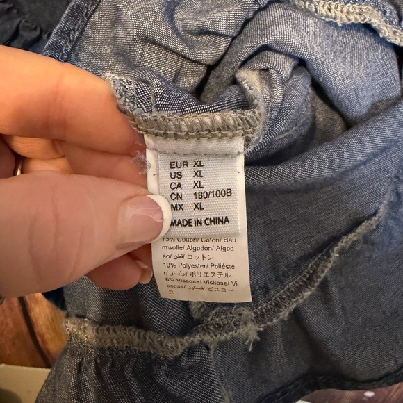 Denim Ruffle Dress - Picture 3 of 5